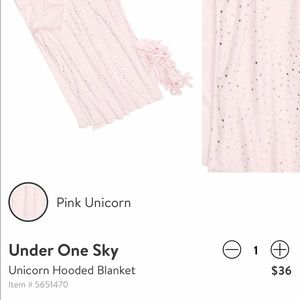 Unicorn Plush Hooded Blanket